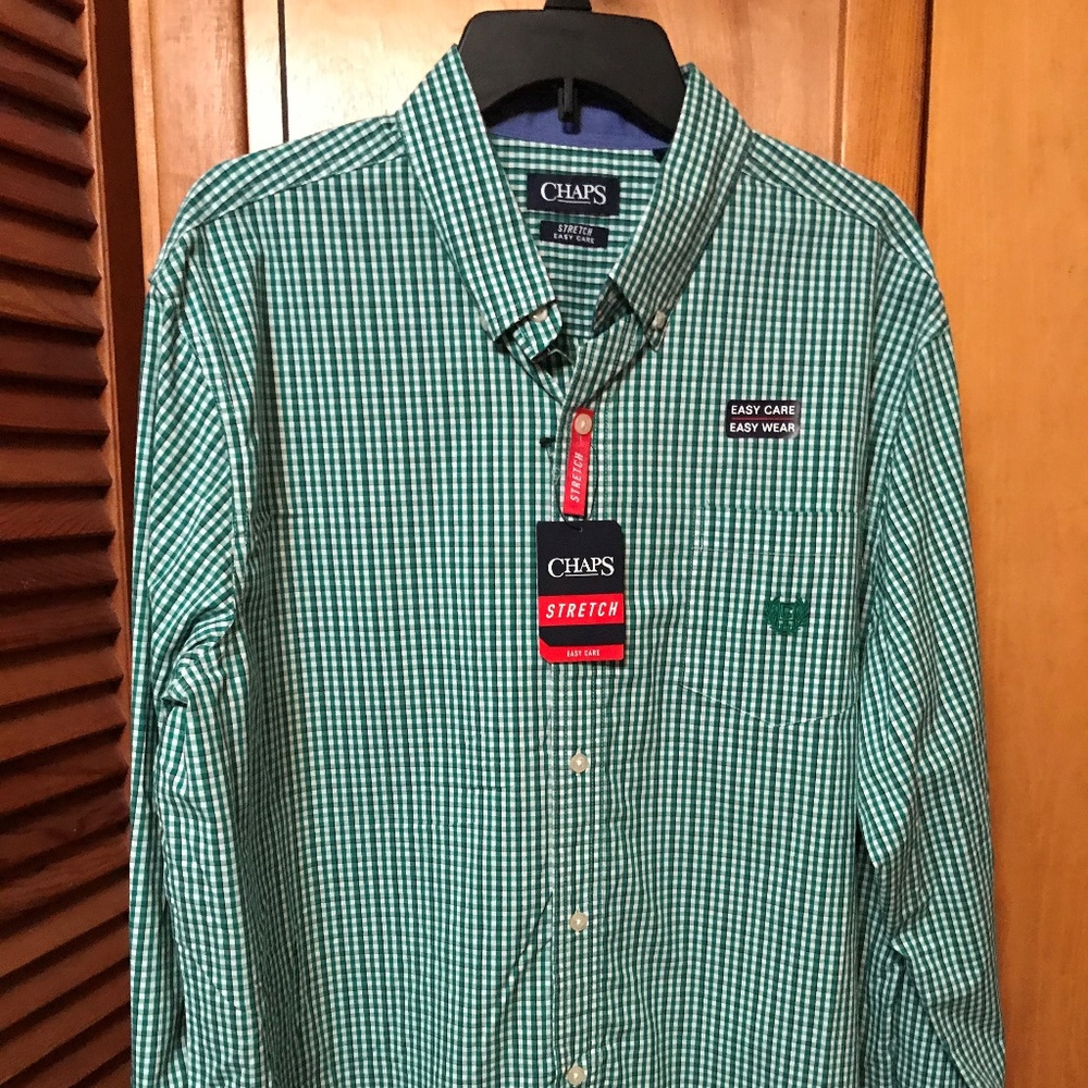 Chaps long sleeve button down.  New.  XL